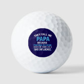 Cooler Papa Wortkunst Golfball (Vorderseite)