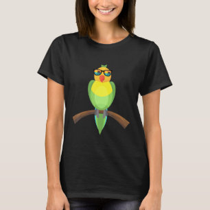Cooler Papagei mit Sonnenbrille Tropische Sonnenbr T-Shirt