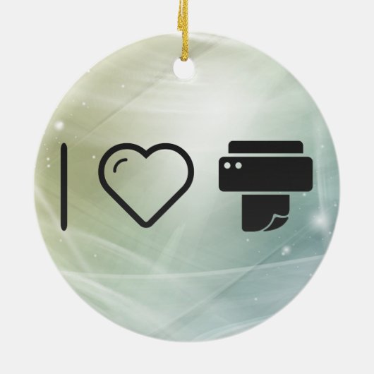 Cooler Papierdrucker Keramikornament (Hinten)