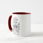 Cooler Pariser Café-Mug – Ikonisches Pariser Café Tasse (Vorderseite Links)