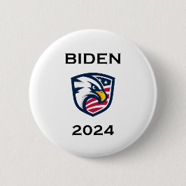 Cooler Patrioter Joe Biden 2024 Election Eagle Button
