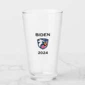 Cooler Patrioter Joe Biden 2024 Election Eagle Glas (Vorderseite)