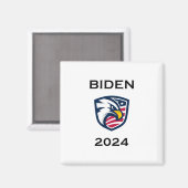 Cooler Patrioter Joe Biden 2024 Election Eagle Magnet (Vorderseite/Rückseite)