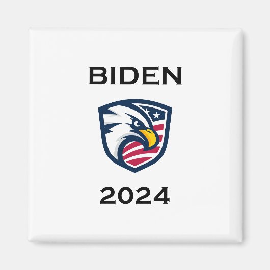 Cooler Patrioter Joe Biden 2024 Election Eagle Magnet (Vorne)