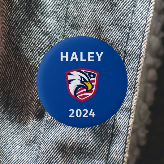 Cooler Patriotiker Nikki Haley 2024 Election Eagle Button