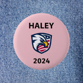 Cooler Patriotiker Nikki Haley 2024 Election Eagle Button
