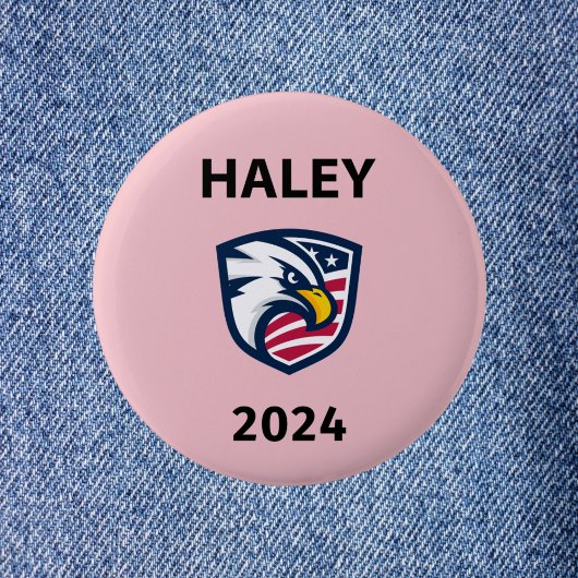 Cooler Patriotiker Nikki Haley 2024 Election Eagle Button