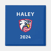 Cooler Patriotiker Nikki Haley 2024 Election Eagle Magnet (Vorne)