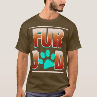 Cooler Pelzfisch Vater mit Katzenfräse am Freitag T-Shirt