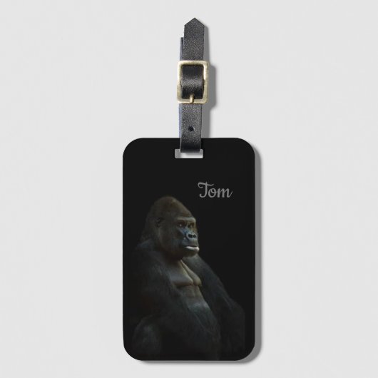 Cooler perfekter Großer Schwarzaffe Gepäckanhänger (Vorderseite Vertikal)