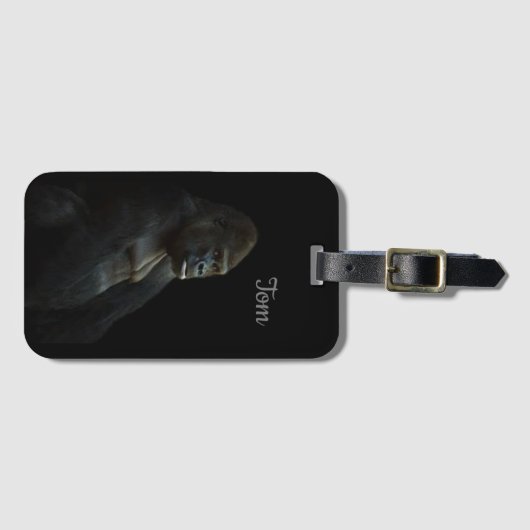 Cooler perfekter Großer Schwarzaffe  Gepäckanhänger (Vorderseite (Horizontal))