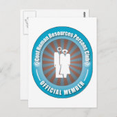Cooler Personalclub Postkarte (Vorne/Hinten)