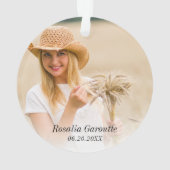 Cooler Personalisierter Abschluss Ornament (Rückseite)