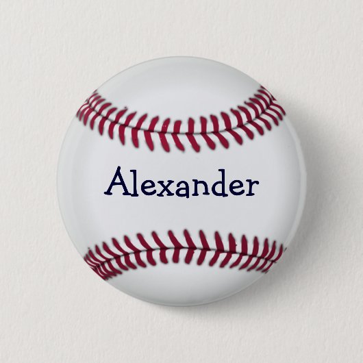 Cooler personalisierter Baseball Button (Vorderseite)