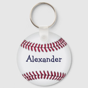 Cooler personalisierter Baseball Schlüsselanhänger
