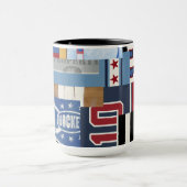 Cooler personalisierter Eis-Hockey-Fan/Spieler Tasse (Zentrum)