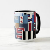 Cooler personalisierter Eis-Hockey-Fan/Spieler Tasse (VorderseiteRechts)