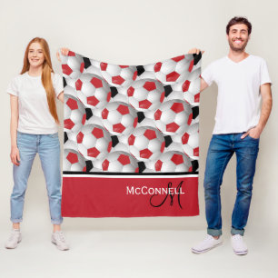 Cooler personalisierter Fußball Fleecedecke