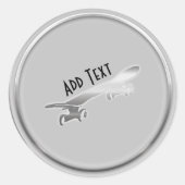 Cooler Personalisierter Skateboarding-Aufkleber Runder Aufkleber (Vorderseite)