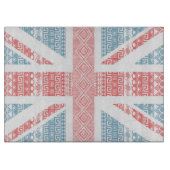 Cooler phantastischer Trend Aztec U.K.Union Jack F Schneidebrett (Vorderseite)