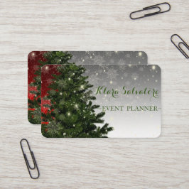 Cooler Phantastischer Weihnachtsbaum SNowflake Visitenkarte