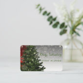 Cooler Phantastischer Weihnachtsbaum SNowflake Visitenkarte (Stehend Vorderseite)