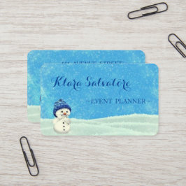 Cooler Phantastischer Weihnachtsschneemann Visitenkarte