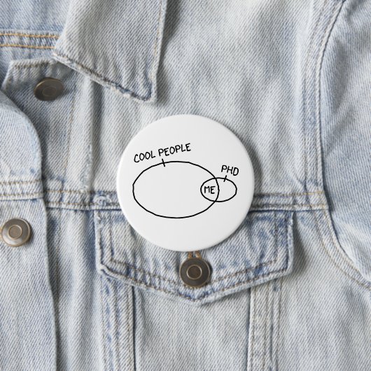 Cooler PhD-Knopf Button (Beispiel)