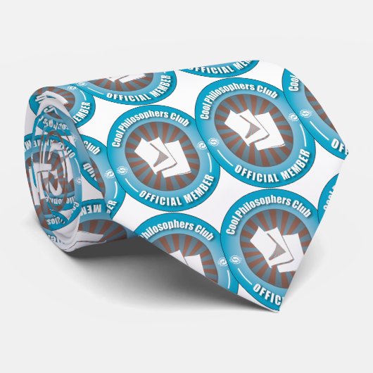 Cooler Philosophen-Verein Krawatte (Gerollt)