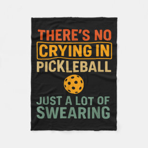 Cooler Pickle-Ball-Spieler Liebhaber lustige Kleid Fleecedecke