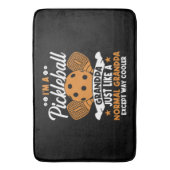 Cooler Pickleball-Großpapper Badematte (Vorderseite Vertikal)