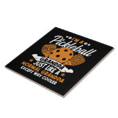 Cooler Pickleball-Großpapper Fliese (Seite)