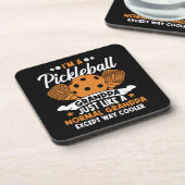 Cooler Pickleball-Großpapper Getränkeuntersetzer (Linke Seite)