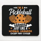 Cooler Pickleball-Großpapper Mousepad (Vorne)