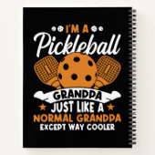 Cooler Pickleball-Großpapper Notizblock (Rückseite)
