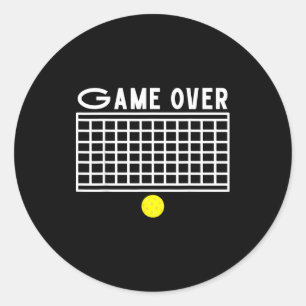 Cooler Pickleball lustiges Spiel für Männer Frauen Runder Aufkleber