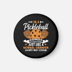 Cooler Pickleball-Opa-Spieler Magnet