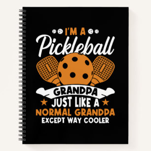 Cooler Pickleball-Opa-Spieler Notizblock