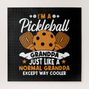 Cooler Pickleball-Opa-Spieler Puzzle