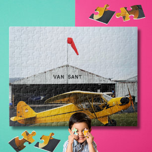 Cooler Pilot-Flugzeug-Foto-Familiennacht individue Puzzle