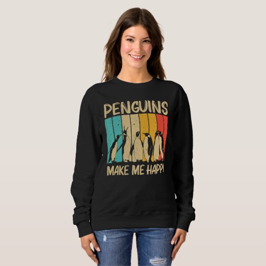Cooler Pinguin Für Männer Frauen Kaiserpinguin Vog Sweatshirt (Vorne ganz)