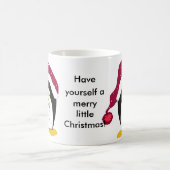 Cooler Pinguin in einem Red Hat Kaffeetasse (Mittel)