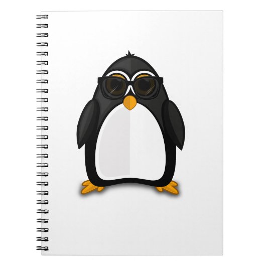 Cooler Pinguin Notizblock (Vorderseite)