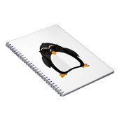 Cooler Pinguin Notizblock (Rechte Seite)