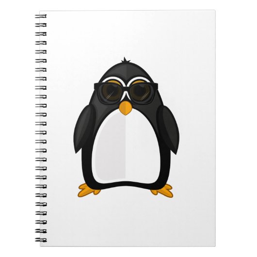 Cooler Pinguin Notizblock (Vorderseite)