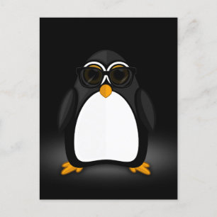 Cooler Pinguin Postkarte
