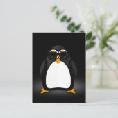 Cooler Pinguin Postkarte (Stehend Vorderseite)