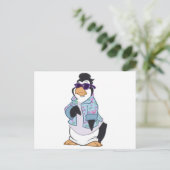 Cooler Pinguin Postkarte (Stehend Vorderseite)