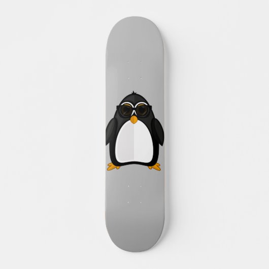 Cooler Pinguin Skateboard (Vorne)