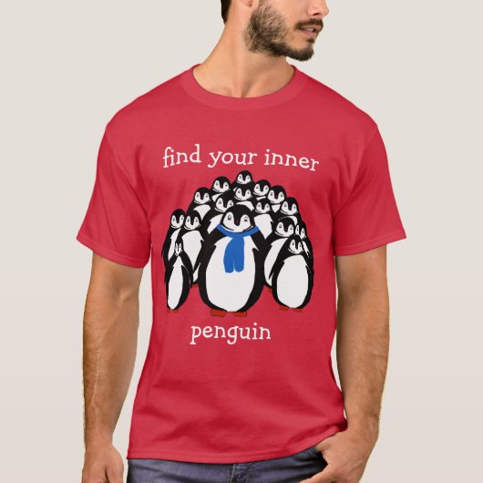 Cooler Pinguin T-Shirt (Vorderseite)